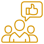 People with approval symbol
