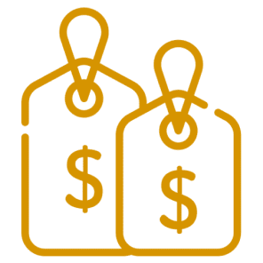 Two dollar-marked price tags